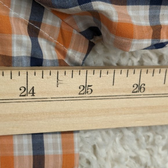 Arrow* Men's Short Sleeve Button Down Curved Hem Double Pocket Shirt~ Size Large - Picture 10 of 13